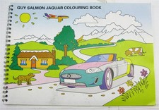 JAGUAR Guy Salmon Colouring Book Car Publicity Piece Brochure XJ SS XFR E Type +