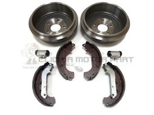 FORD TRANSIT CONNECT 1.8 TDDI TDCI REAR BRAKE DRUMS SHOES SET 2 WHEEL CYLINDERS