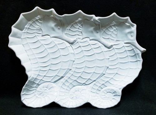 Seahorse menegerie blue sky - blue,