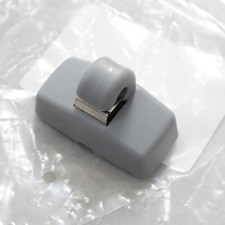 2x SUN VISOR BRACKET CLIP GREY