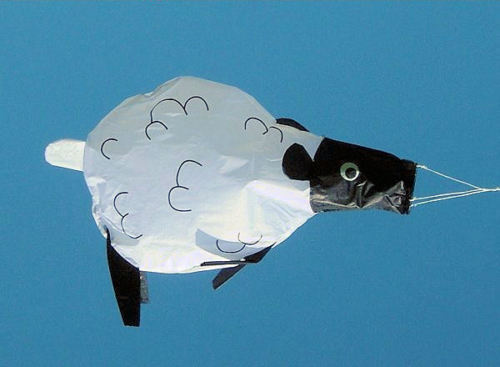 Sheep windsock for flagpole - windsock,