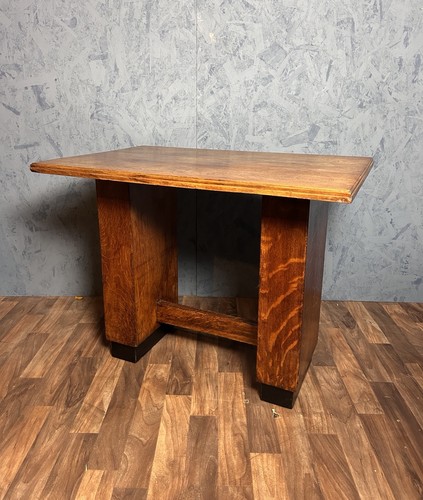 Art deco tiger oak desk - art,