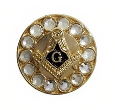 Freemasons Gold Square & Compass & G Masonic Lapel Pin - Small LP 185