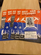 WEST HAM SPEEDWAY PROGRAMMES