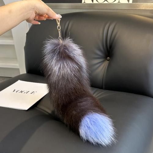 40cm long real - silver, fox