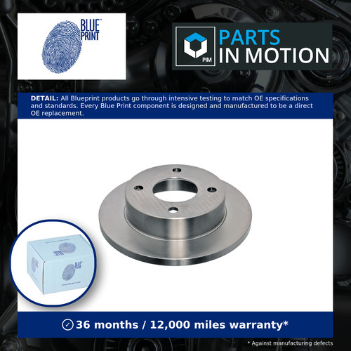 Brake discs pair solid fits - brake,