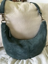 Fat face Green suede crossbody