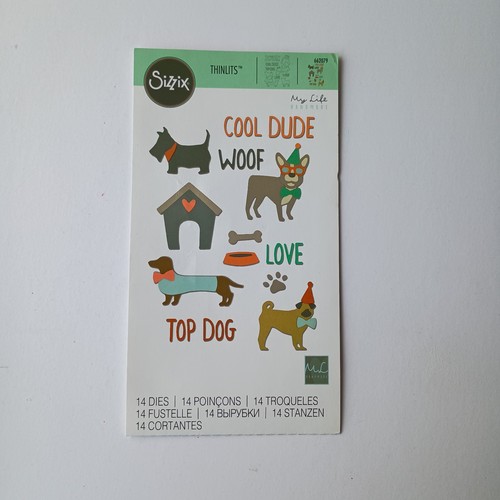 Sizzix thinlits die set dogs - die,