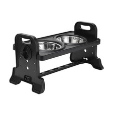 Adjustable Dog Bowls Double