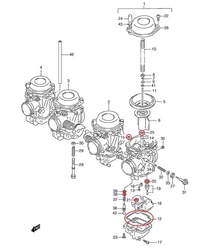 Suzuki gsf1200 bandit 00 - suzuki, 96-00