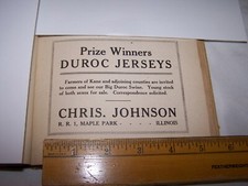 1918 CHRIS JOHNSON DUROC