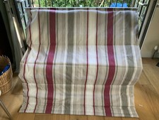 Superb Laura Ashley Awning Stripe Raspberry Lichen MTM Roman Blind 131x142