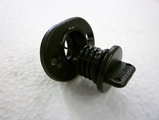 Transom Drain Plug Single Screw type for any boat/universal colour black.