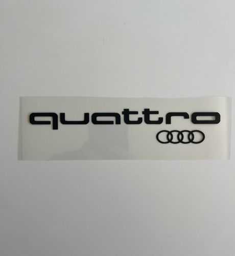 Quattro with audi rings logo - with,