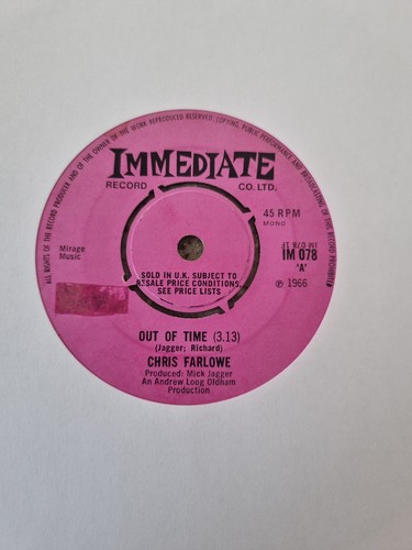 Chris farlowe out - "out, of