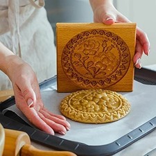Shortbread Mold Carved Wooden