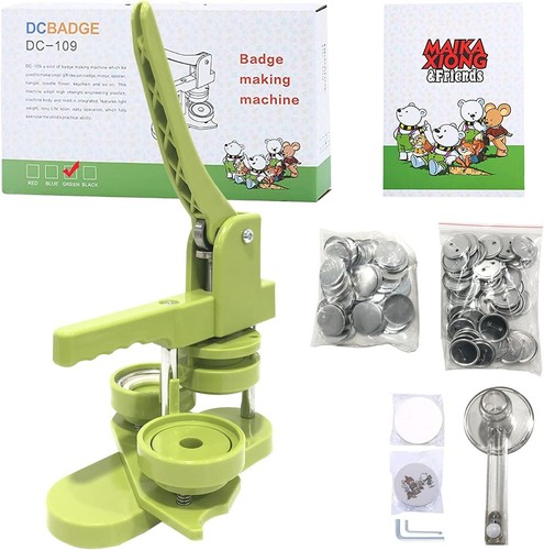 Button maker machine badge - maker,