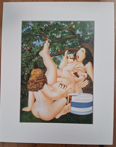 Beryl cook mounted print - beryl,