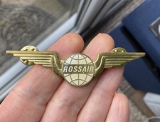 Rossair wings pin badge