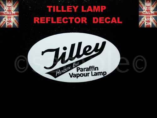 Tilley lamp reflector sticker - lamp,