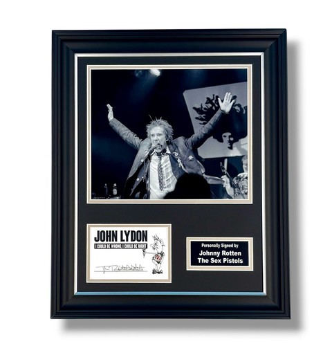 Johnny rotten signed photo - johnny,