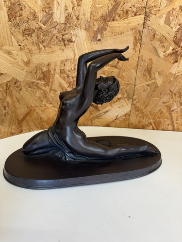 Art deco style bronzed resin - style,