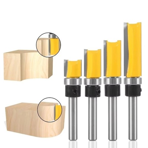6mm shank straight - 6mm, flush