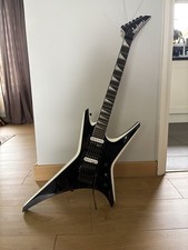 6 String Jackson Warrior Black And White With Licensed Floyd Rose And Humbuckers