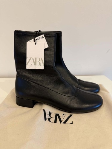 Zara flat leather - leather, boots