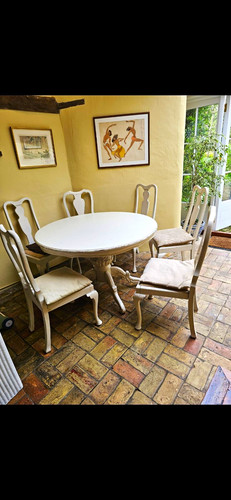 Oval dining table 6 chairs - oval, &