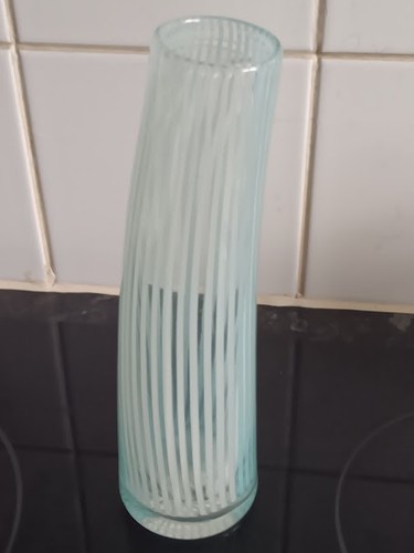 Stripped cane glass - stripped, in