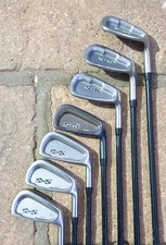 Snake Eyes FC-01 Irons 3 4 5 6 8 9 S R-Flex Graphite Shafts Right Handed