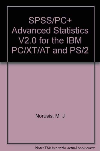 Spss advanced statistics - spss/pc+,
