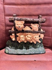 Vintage Cast Iron Pig Doorstop