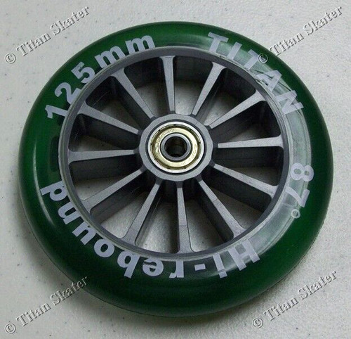 Green 125mm wheel with - green,