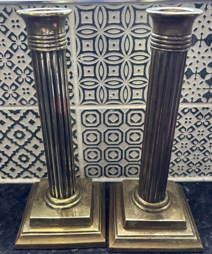 Georgian brass pair regency - ~,