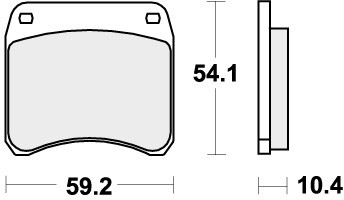 Sbs brake pads front for - sbs,