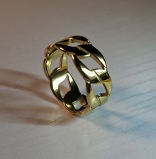 Gold Stainless Steel Gents Rings