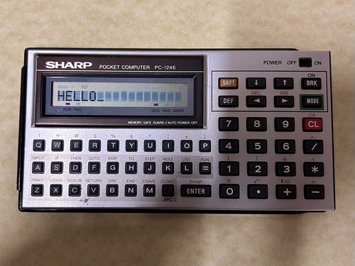 Sharp 1246 vintage pocket - sharp, pc-1246
