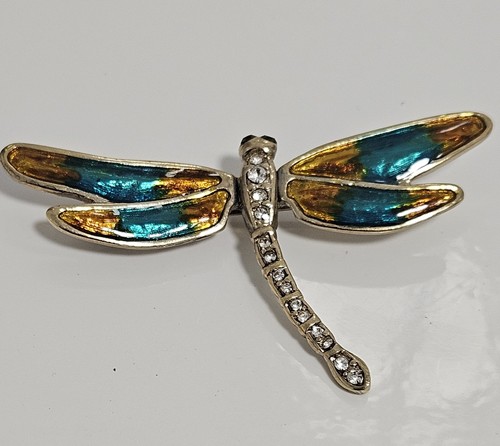 Beautiful silvertone dragonfly - silvertone,