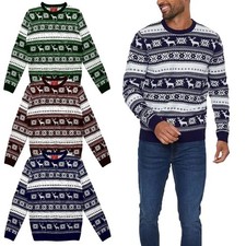 Mens Christmas Xmas Pullover