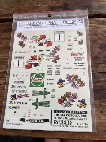 Toyota corolla tein decal - 1/24,