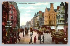 POSTCARD - MANCHESTER - MARKET