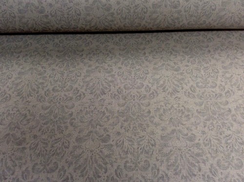 Linen fabric petite damask - linen,