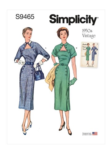 Simplicity 9465 misses 1950s - misses,