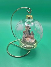 Glass Nativity Bauble Christmas Decoration with Hanging Stand Christmas Ornament