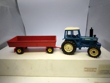 Vintage Britain's Farm Ford 7710 Farm Tractor And Four Wheel Trailer Original