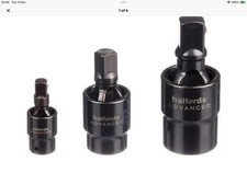 Halfords Advanced Pinless Universal Joints 1/2” 3/8” And 1/4” Drive