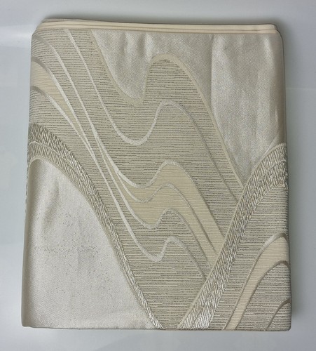 Vintage silver fukuro obi - silver,