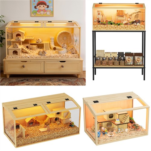 Wooden hamster cage chew proof - hamster,